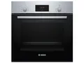 Bosch HBF133BR0 Serie 2 Einbau-Backofen, 60 x 60 cm, EcoClean Direct Reinigungshilfe, 3D Heißluft Backen auf 3 Ebenen, LED-Display, Schnellaufheizung, Kindersicherung, Schwarz, Updated