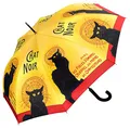 VON LILIENFELD Regenschirm Chat Noir Katze Auf-Automatik Kunst Stabil Stockschirm
