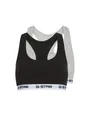 G-STAR Bralette CARNELIAN, BRAS 2 PACK RACERBACK (Packung, 2-tlg) mit Logo-Saum
