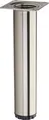 Möbelfuß BRAVO Höhe 200 mm (+ 10 mm) Ø 40 mm Edelstahloptik höhenverstellbarer Schrankfuß aus Stahl Stellfuß belastbar bis 50 kg SOTECH