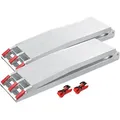 Wiltec - 2x Auffahrrampe 215 Cm 680 Kg Für Quad Atv Motorrad, Aluminium Auffahrschiene Faltbar, Verladerampe Rutschsicher