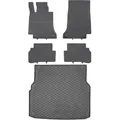 Rigum 421071 Kofferraum + Geyer 851/4c Fußmatten - Mercedes C-klasse W205 T-modell 10.2014-02.2021 Ms Fußraum Vorne - Einbau