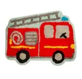 Sass & Belle Kinderteppich Mini Feuerwehr, Feuerwehrauto, Baumwolle, ca. 44 x 60 cm