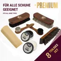 Langlauf Premium Schuhputzset Rosshaar Set für edle und professionelle Pflege