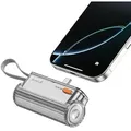 Sharge Flow Mini Powerbank 5000 mAh 22,5W Schnellladen kompakt - Silber