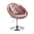 Sessel Lounge Clubsessel Barhocker Drehsessel SVITA HAVANNA Champagner/Silber