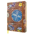 Nostalgic-Art Retro Notizbuch, A5, Pan Am – Travel Stickers – Geschenk-Idee für Reiselustige, Original Lizenzprodukt (OLP), Bullet Journal dotted, Vintage Design