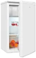 exquisit Kühlschrank KS117-3-040E weiss, 85 cm hoch, 48 cm breit, Perfekte Kühlung & Gefrierfach: 81 L Mini-Kombi für jede Küche"
