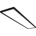 LED Deckenlampe 98cm LED Panel Deckenleuchte Flach Indirektes Licht Flurlampe - Schwarz