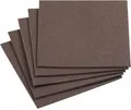 Filz-Zuschnitt selbstklebend, 200 x 200 mm, braun, 5 Stück