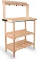 UNUS Pflanztisch Gartentisch Blumentisch Garten Pflanzregal 78x36x131 natur