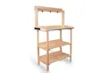 UNUS GARDEN Pflanztisch Pflanztisch Outdoor für den Garten (1-St., 78 x 36 x 131 cm (LxBxH), Pflanztisch aus Holz mit verzinkter Arbeitsplatte
