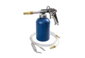 TRUTZHOLM Lackierpistole Druckbecherpistol zur Hohlraumversiegelung Hakendüse Runddüse, Mit 1100ml Tank, Inkl. Schläuche, Runddüse, Hakendüse