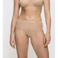 Triumph Hipster Essential Minimizer schimmerndes Jacquard-Muster, Microfaser, breite Seitenpartie beige 40