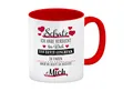 speecheese Tasse Bestes Geschenk für Schatz zum Valentinstag Kaffeebecher Rot