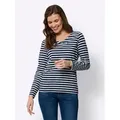 heine T-Shirt Ringelshirt blau 50