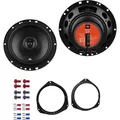 JBL Stage1 61F Lautsprecher mit Einbauset passend für Opel Corsa D ab 2006 Türen vorne 400 W 165mm 2 Wege Koax