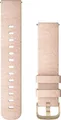 Garmin Quick Release Band - Uhrarmband für Smartwatch - 125 - 190 mm - schwarz geprägt, Teile in 24K Gold PVD - für Approach S40| Forerunner 245, 55, 645| Venu| vívoactive 3| vívomove 3, HR, Luxe, Style