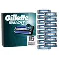 Gillette Mach3 Systemklingen 15er + Klingenhülle Ersatzklingen