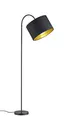 Trio Leuchten Stehleuchte Hostel 408290179, Schwarz Matt / Gold, Schwarz/Goldfarbig