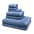 Möve - 8 teiliges Frottier-Set - Superwuschel (2 X Wasch- 2 X Gäste- 2 X Dusch- 2 X Handtuch im Set) - 520 g/m2 - Baumwolle - Walkfrottee - saugstark - weich und flauschig - Cornflower