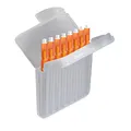 JB White 8 Stück Cerumenfilter für Hörgeräte kompatibel mit Starkey Hear Clear Hörgeräten und Kind evo/evoR | Cerumen Filter Höhe: 1,5 mm | Durchmesser 1,7 mm, orange