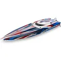 Traxxas BOAT SPARTAN SR 1037mm 1:10 EP RTR RED TQi 2.4GHz OHNE Ladegerät und OHNE Akku (TRX103076-4-RED)
