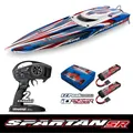 TRAXXAS TRX103076-4-RED SPARTAN SR Rot Rennboot + 2x 5000 Lipo 3S + Doppellader