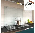 Mucola Küchenrückwand Spritzschutz Klarglas Glasrückwand Herdspritzschutz ESG Glas, (Stück, 1-tlg., Premium-Rückwand), ESG Sicherheitsglas