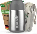 Blockhütte Thermobehälter 1L Edelstahl Vakuumisoliert Lunchbox Thermoskanne