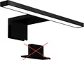Wandleuchte B.K.Licht schwarz, integrierte LED-Lichtquelle 8 W