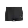 adidas Men's Big Bars Swim Boxers, Black, 42