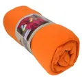 Marabella Fleecedecke Polarfleece versch. Unifarben 130x170cm Wohndecke Schlafdecke Decke, Farbe:orange