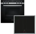 SIEMENS Induktions Herd-Set EQ522DB1ZM, mit Backwagen, Backwagen mit ausziehbarer Tür für bequemes Kochen & Backen