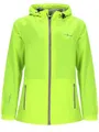Blue Wave Damen Funktionsjacke Fabienne - Outdoor-Jacke Regenjacke Wander- und Fahrradjacke in Neongelb Größe 40