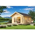 Lasita Holz-Gartenhaus Caroline 2.3 Satteldach Unbehandelt 390 cm x 575 cm