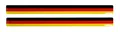 BIKE-label Deutschland 3D Aufkleber Flaggen 2 Stück je 120 x 10 mm Sticker Auto Kfz Motorrad X300737