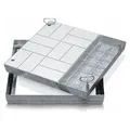 Zarges Schachtabdeckung aus Stahl mit Wanne 1000 mm x 1000 mm