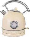 MOA Retro-Wasserkocher Pastellcreme - Elektrisch - Edelstahl - EK4TC