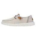 HEYDUDE Women Wendy Washed Cream Casual Moccasin 38 EU