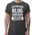 Shirtracer T-Shirt Ich bin kein Klugscheißer ich weiß es wirklich besser Sprüche Statement mit Spruch grau 3XL