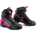 SHIMA Edge Vented Damen Motorrad Schuhe, schwarz-pink, Größe 41