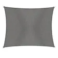 Windhager Sun Sail Cannes | Anthrazit | rechteckig | beschichtetes Polyester-Gewebe | 2 x 3 m, 180 g/m² | Sonnenschutz Terrasse | UV- und witterungsbeständig | Wind- und wasserabweisend