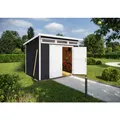 WEKA Gartenhaus "264", Holz, BxHxT: 330 x 239 x 249 cm (Außenmaße inkl. Dachüberstand) - grau
