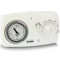 Vemer VE618500 Chronothermostat CM100 mit Batterie-Wand-Ritter, Weiß, CM100
