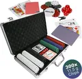 Pokerset Im Alu Koffer Texas Holdem Spielkarten 300 Chips Kartendecks Würfel