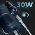 prio Fast Charge Autoladegerät 30W PD (USB C) + 30W (USB A) schwarz - Schwarz