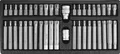 BITSATZ BITSORTIMENT 42-teilig TORX SECURITY & RIBE IM METALLKASTEN YT-0420 YATO