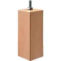 Hettich Möbelfuß Brema 150 x 50 x 50 mm Holz Buche mit M8 Schraube 1 Stück FSC®