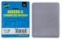 Arkero-G® 25 Standard Toploader Schutzhüllen für Standard Sammel-Karten z.B. Pokemon, MTG Magic, Dragonball, Trading Card Game Spiele